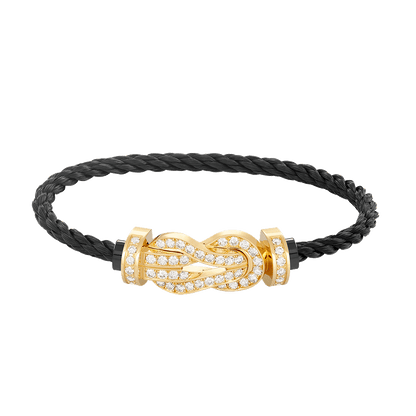 [kincade]CHANCE LARGE 8 FIGURE BUCKLE FULLDIAMOND BRACELET GOLD