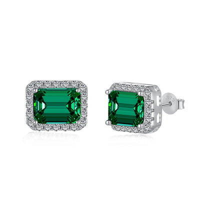 [kincade]Luxurious Dainty Emerald Cut Banquet Earrings