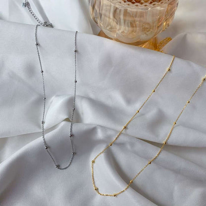 [kincade]Small Bead Clavicle Chain Simple Necklace