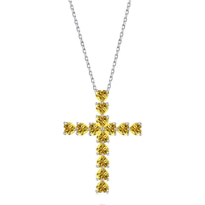 [kincade]Radiant Cross Shape Necklace