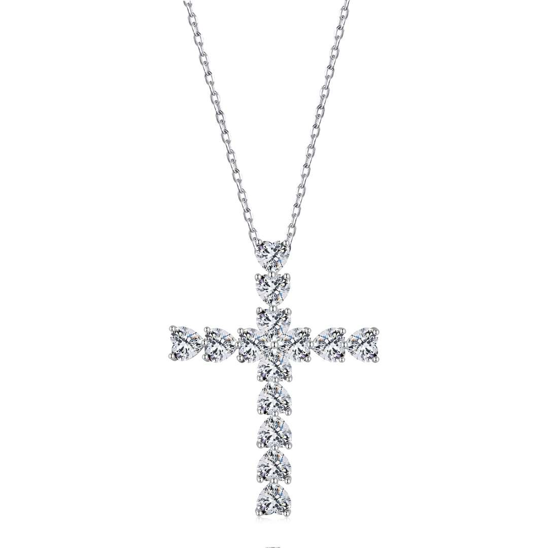 [kincade]Radiant Cross Shape Necklace