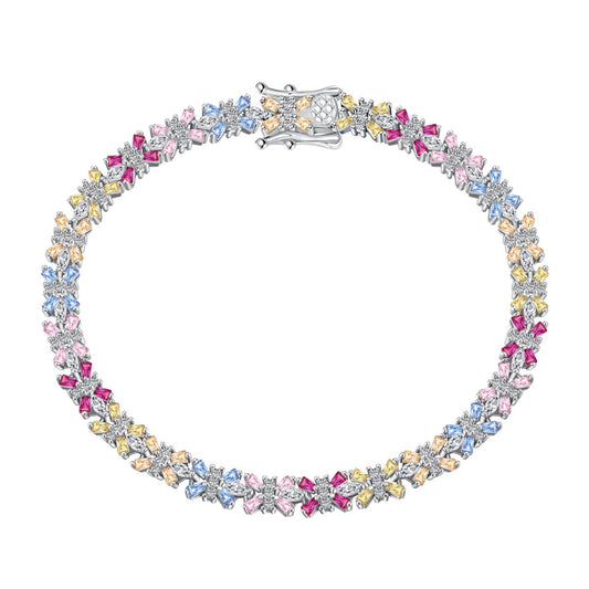 [kincade]Radiant Colorful Emerald Cut Party Bracelet