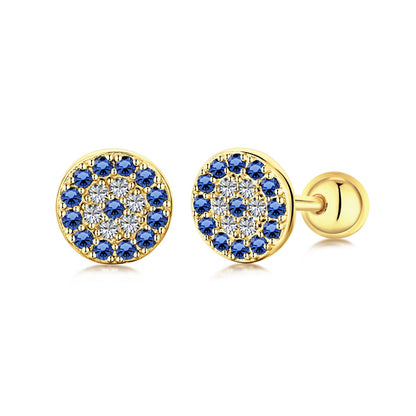 [kincade]Devil's Eye Ear Bone Nail Earrings