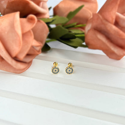 [kincade]Devil's Eye Ear Bone Nail Earrings