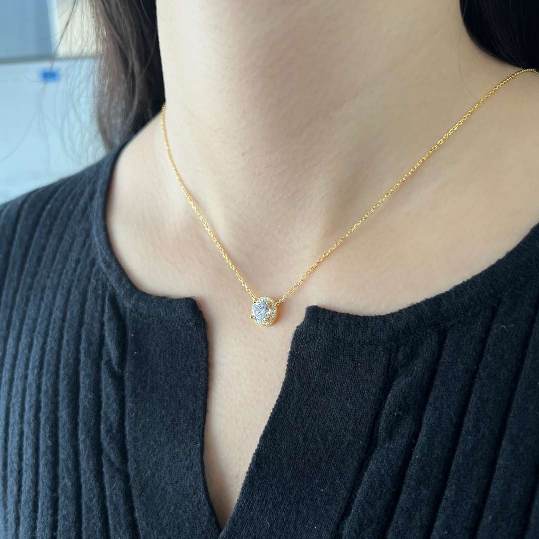 [kincade]Luxurious Round Cut Necklace