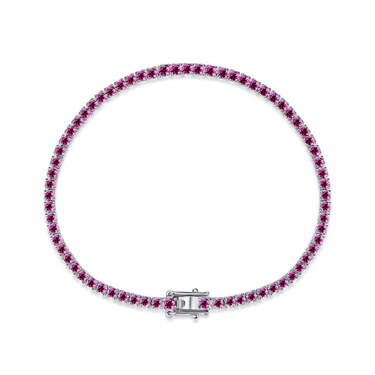 [kincade]Dazzling Colorful Round Cut Daily Bracelet