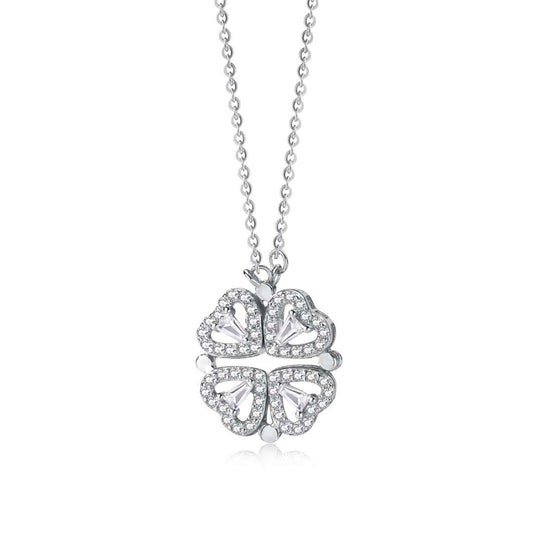 [kincade]Ornate Heart Cut Flower Shape Necklace