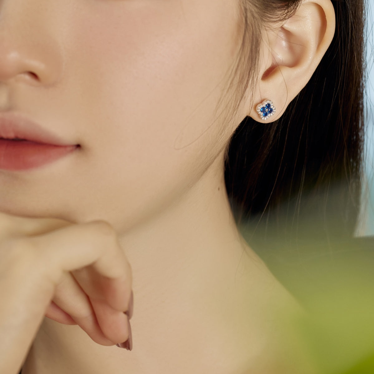 [kincade]Four-Leaf Clover Flower Shaped Earrings