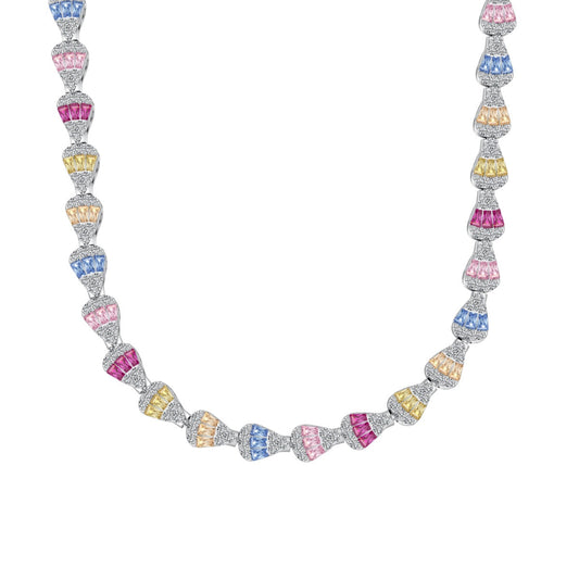 [kincade]Radiant Colorful Rainbow Necklace