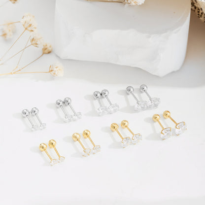 [kincade]Unique U-Shaped Ear Bone Earrings