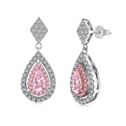 [kincade]Ornate Delicate Water Drop Shape Banquet Earrings