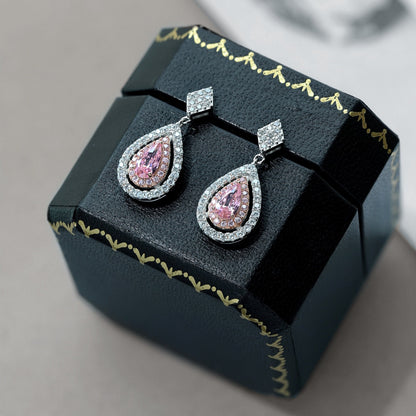 [kincade]Ornate Delicate Water Drop Shape Banquet Earrings