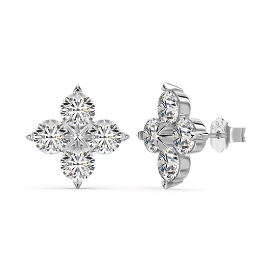 [kincade]Four-Leaf Clover Eight-Pointed Star Earrings