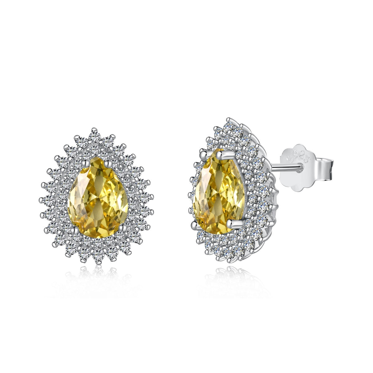 [kincade]Delicate Gorgeous Pear Cut Daily Earrings