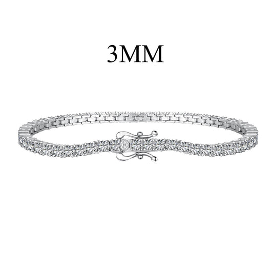 [kincade]Dainty Charming Round Cut Tennis Bracelet