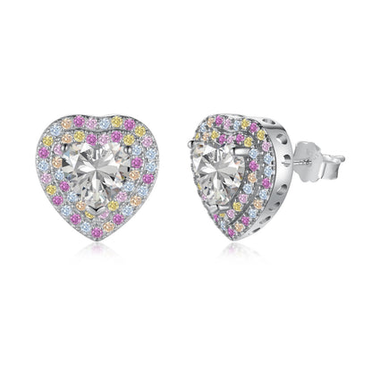 [kincade]Dazzling Heart Shape Lover Earrings