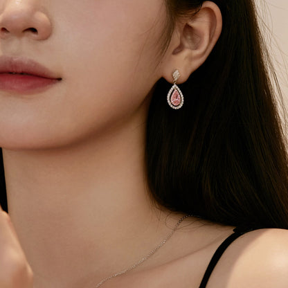 [kincade]Ornate Delicate Water Drop Shape Banquet Earrings