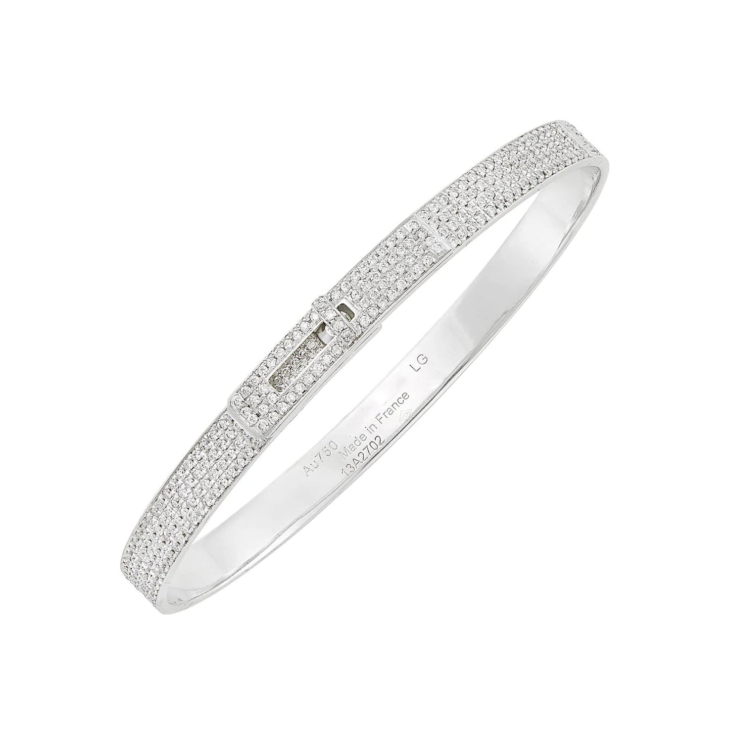 [kincade]HM KELLY BRACELET IN SILVER AND FULL PAVE DIAMOND