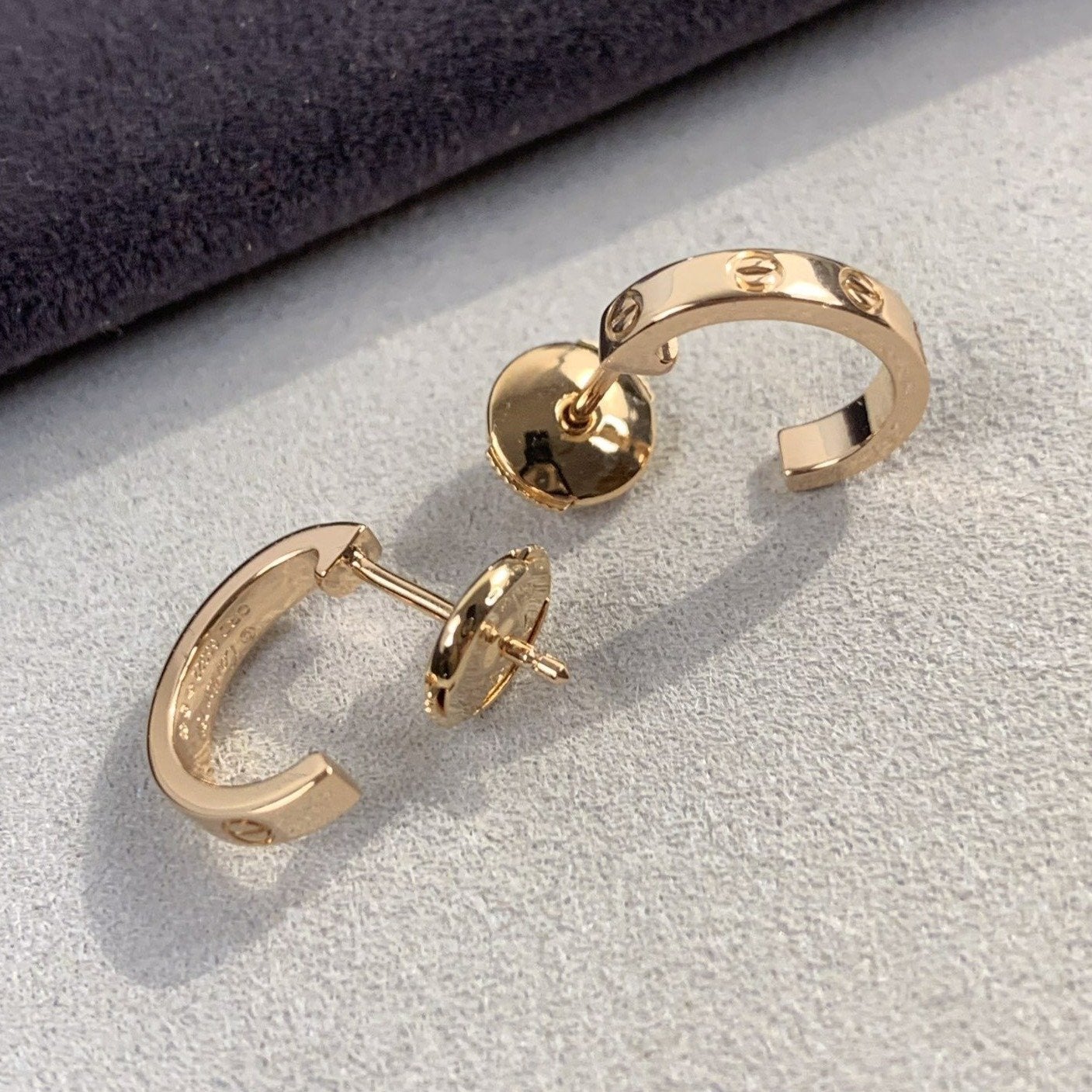 [kincade]LOVE EARRINGS 2.65MM PINK GOLD