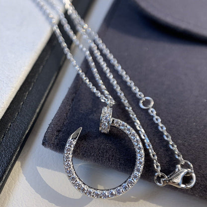 [kincade]JUSTE NECKLACE SILVER DIAMONDS