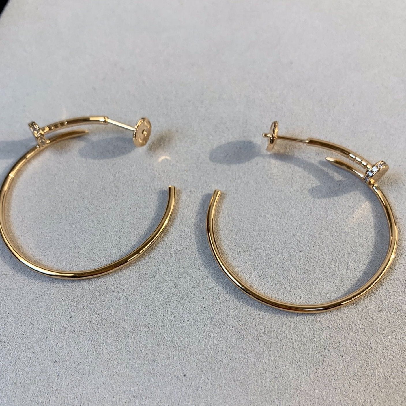 [kincade]JUSTE EARRINGS GOLD DIAMONDS 1.8MM