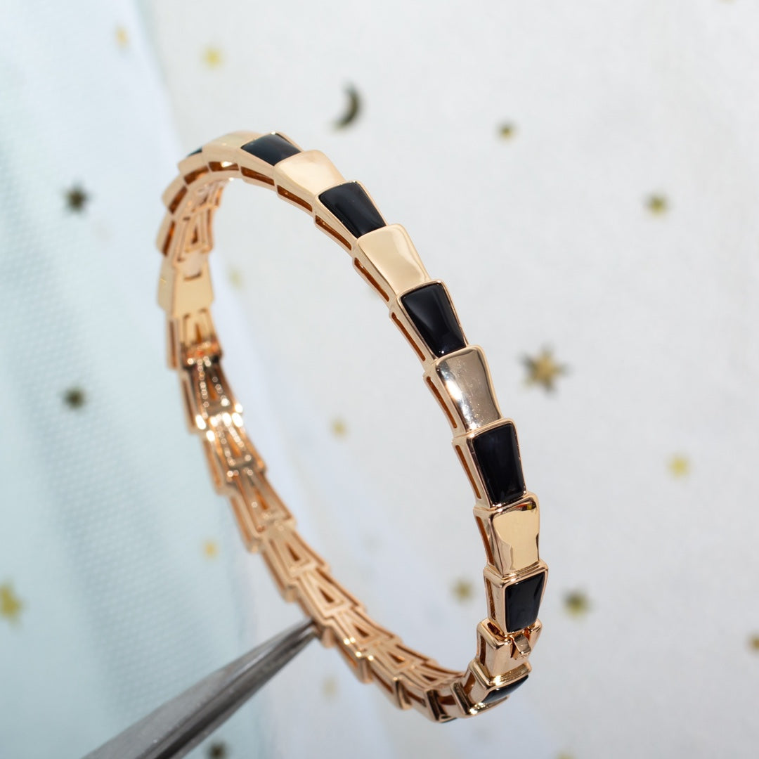 [kincade]SERPENTI BRACELET PINK GOLD ONYX