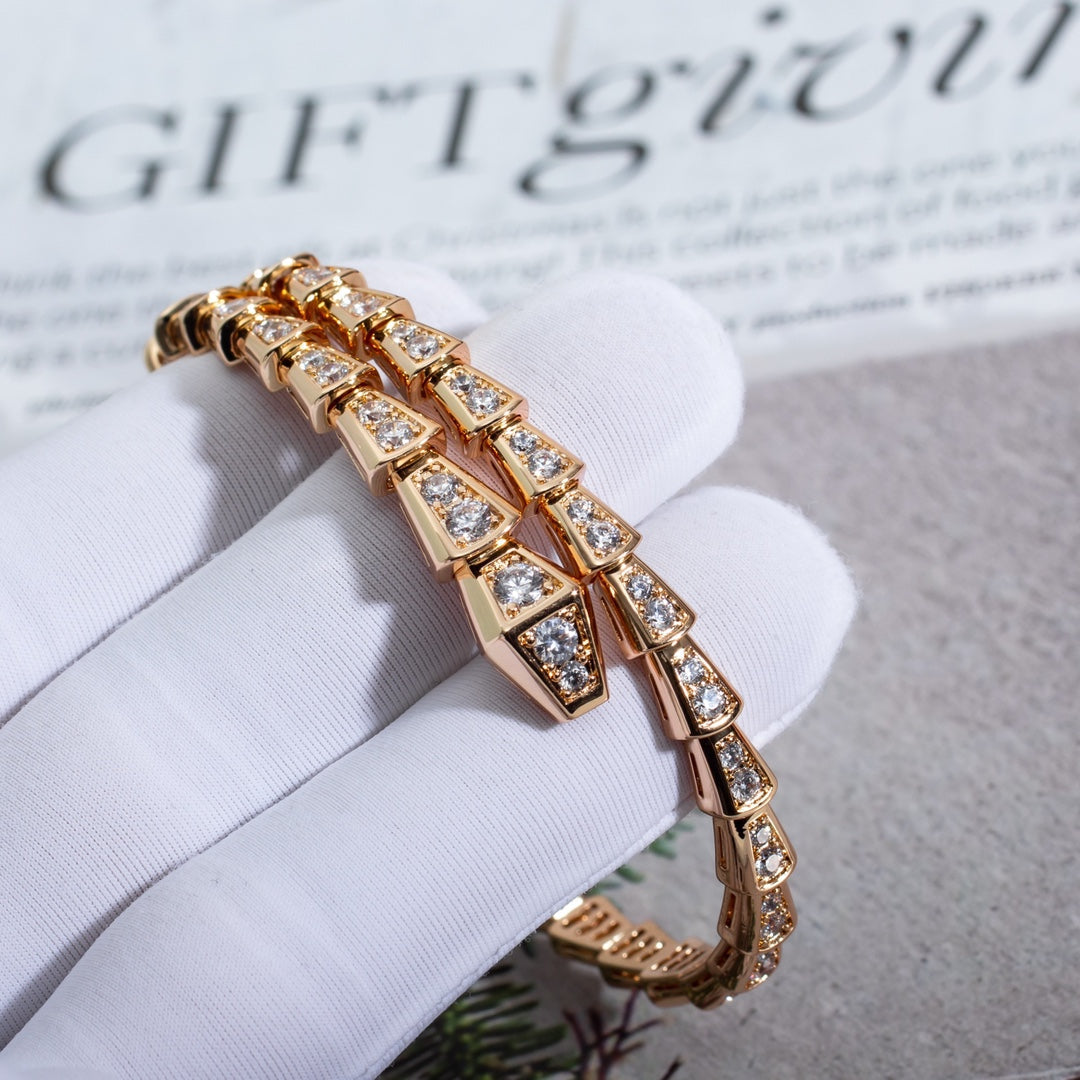 [kincade]SERPENTI BRACELET 6.8MM PINK GOLD DIAMOND