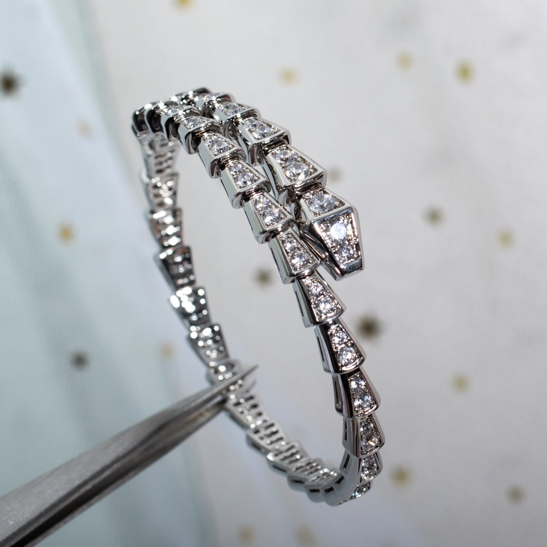 [kincade]SERPENTI BRACELET 6MM SILVER DIAMOND