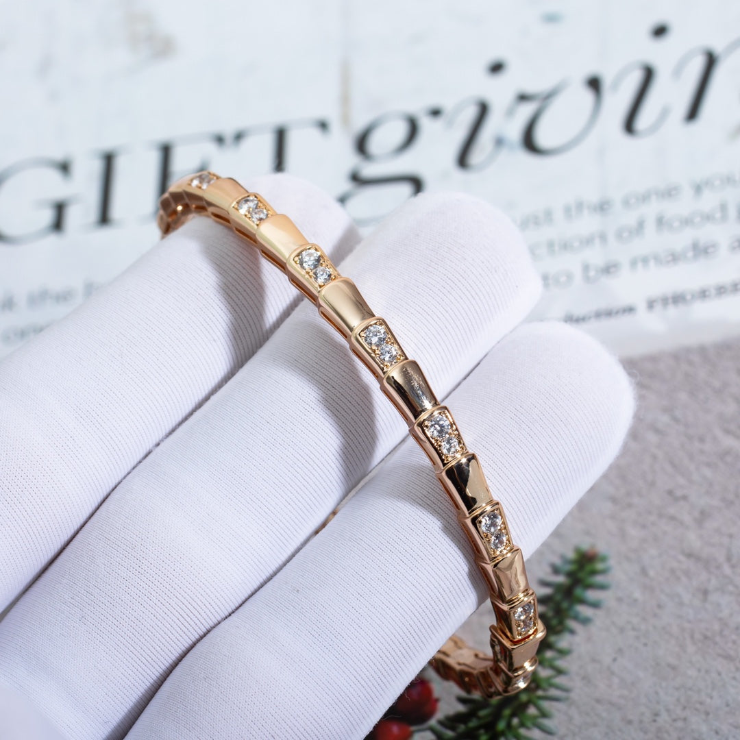 [kincade]SERPENTI SMALL BRACELET PINK GOLD DIAMOND