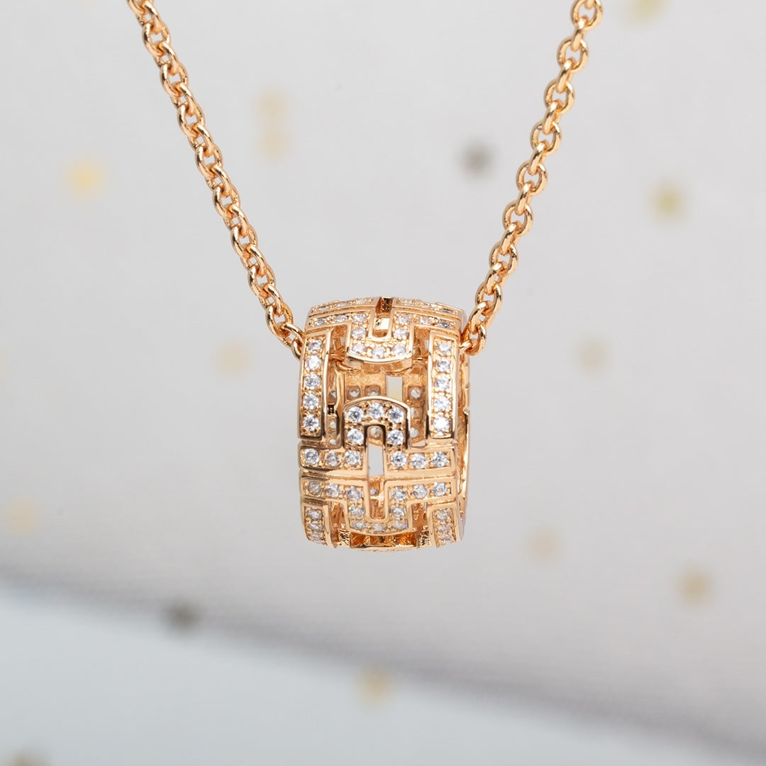 [kincade]PARENTESI NECKLACE PINK GOLD DIAMOND