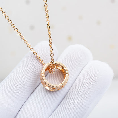 [kincade]PARENTESI NECKLACE PINK GOLD DIAMOND