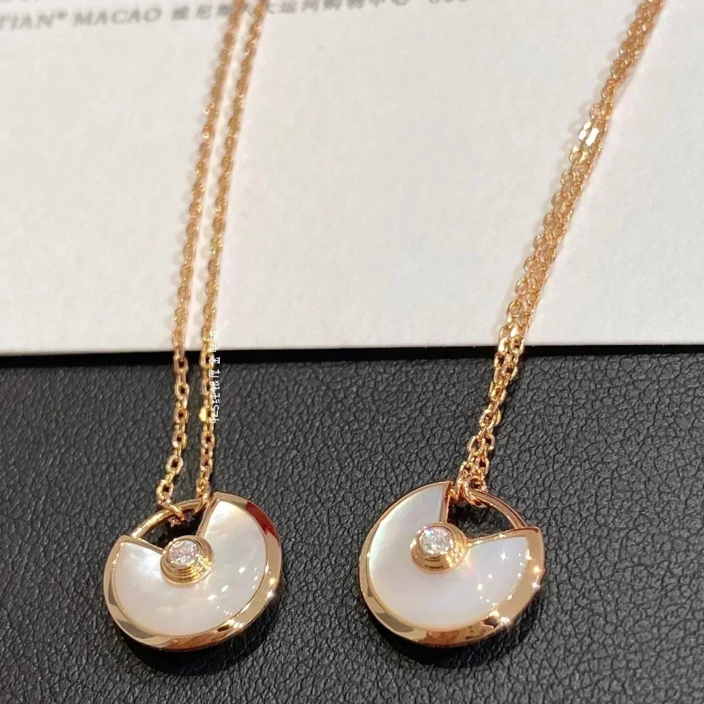 [kincade]AMULETTE ROSE GOLD MOP NECKLACE