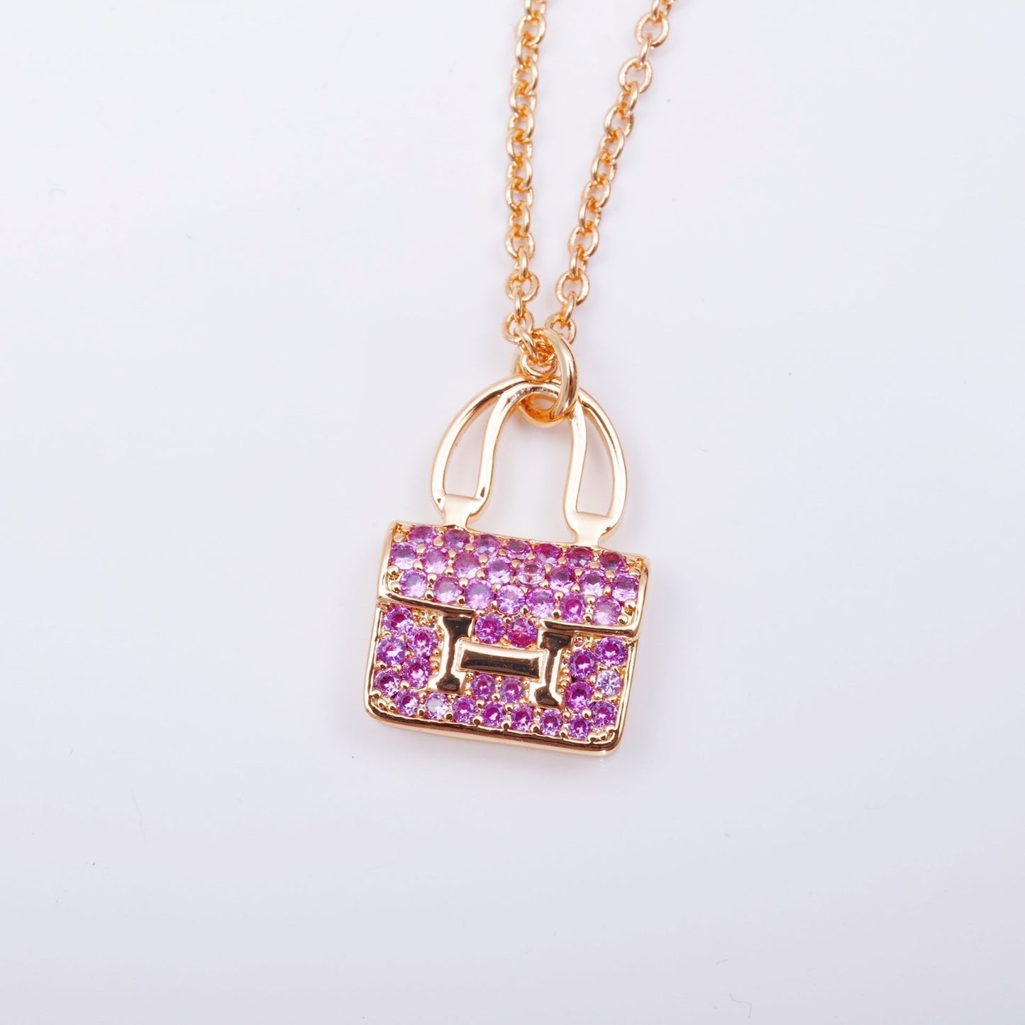 [kincade]CONSTANCE PEDANT PURPLE DIAMOND NECKLACE