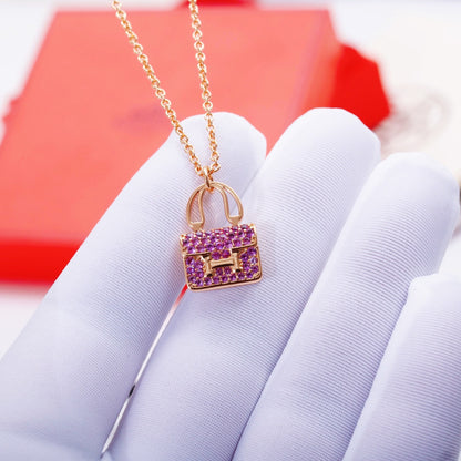 [kincade]CONSTANCE PEDANT PURPLE DIAMOND NECKLACE