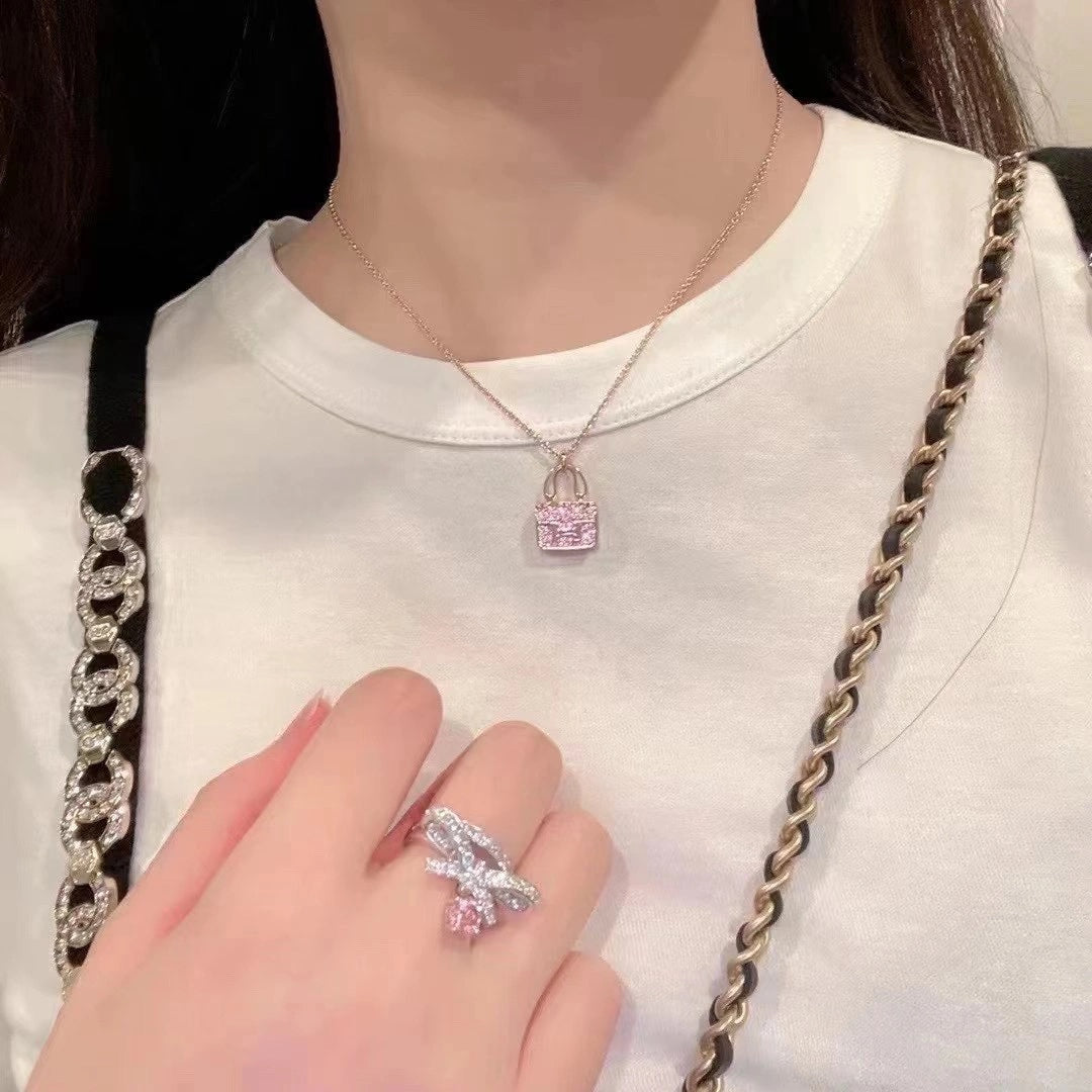 [kincade]CONSTANCE PEDANT PURPLE DIAMOND NECKLACE