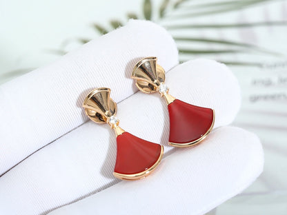 [kincade]DREAM Carnelian PINK GOLD EARRINGS