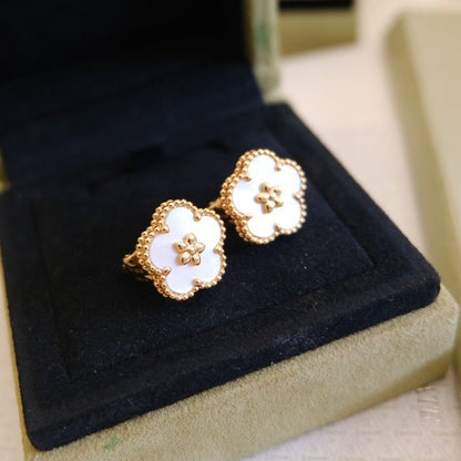 [kincade]LUCKY PINK GOLD WHITE MOP EARRINGS