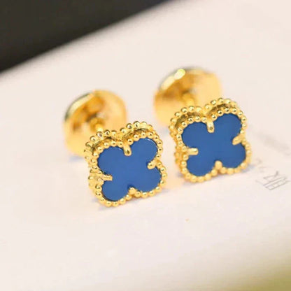 [kincade]CLOVER MINI 9.5MM TURQUOISE EARRINGS