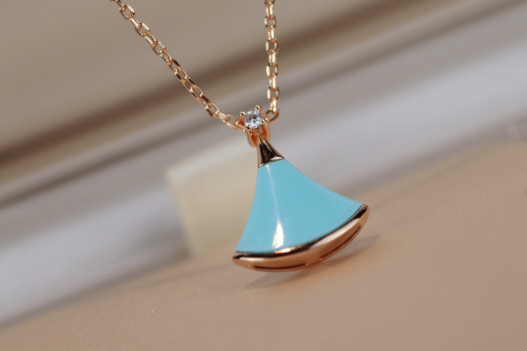 [kincade]DREAM NECKLACE TURQUOISE PINK GOLD