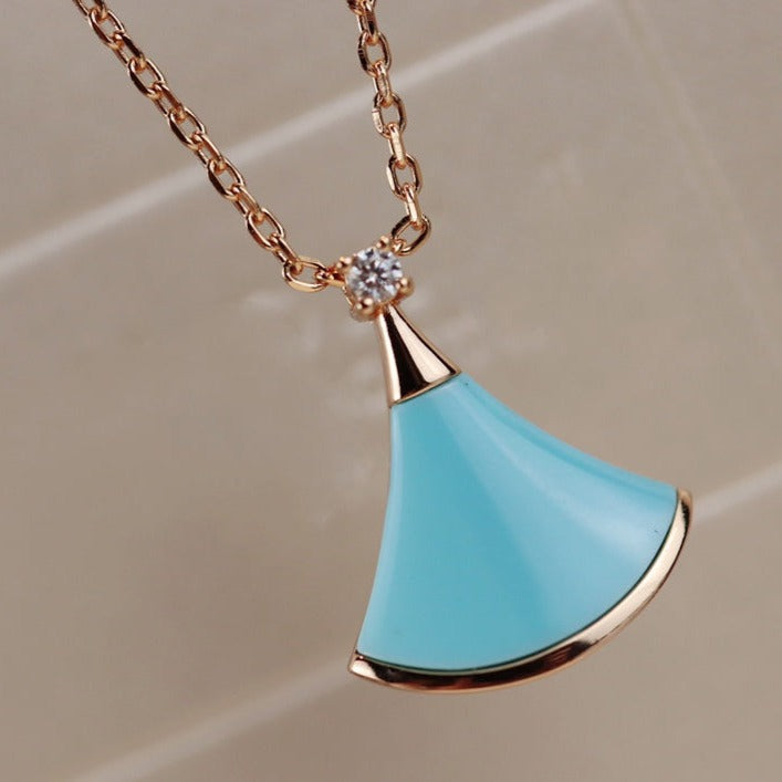 [kincade]DREAM NECKLACE TURQUOISE PINK GOLD