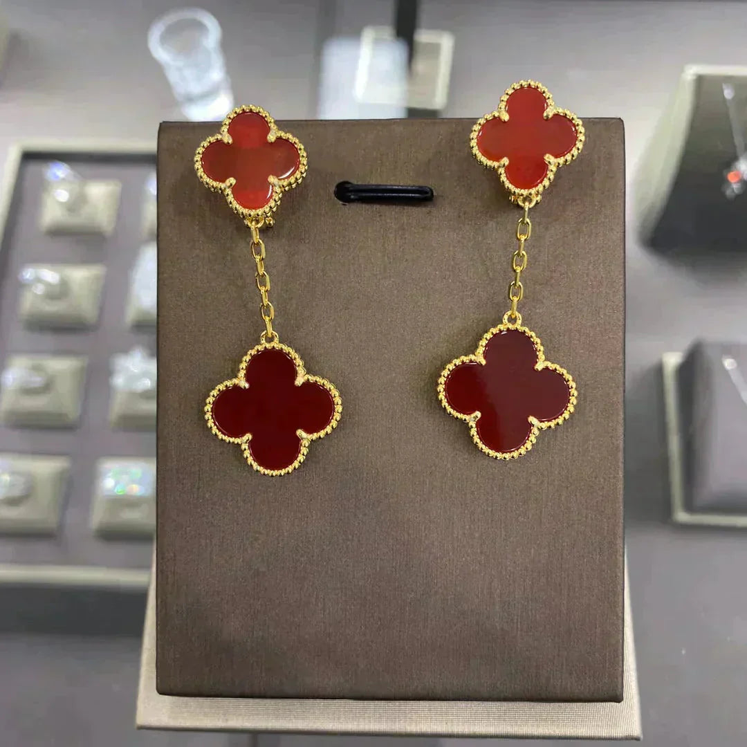 [kincade]CLOVER 2 MOTIFS  EARRINGS (MULTIPLE CHOICESC