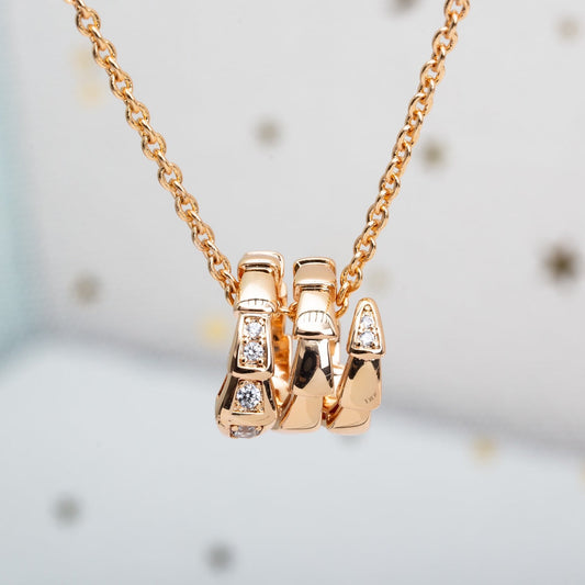 [kincade]SERPENTI PINK GOLD NECKLACE DIAMOND