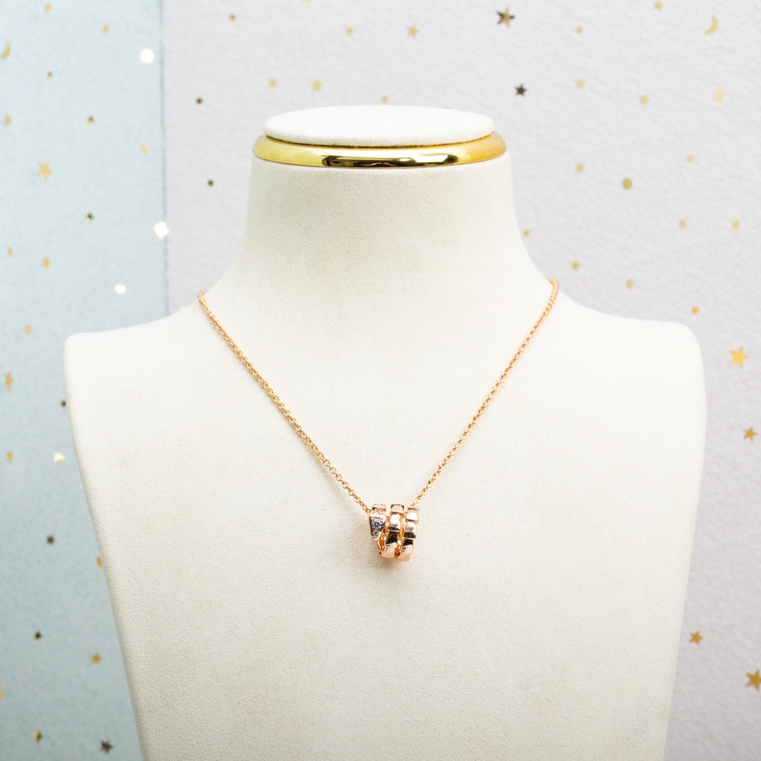 [kincade]SERPENTI PINK GOLD NECKLACE DIAMOND