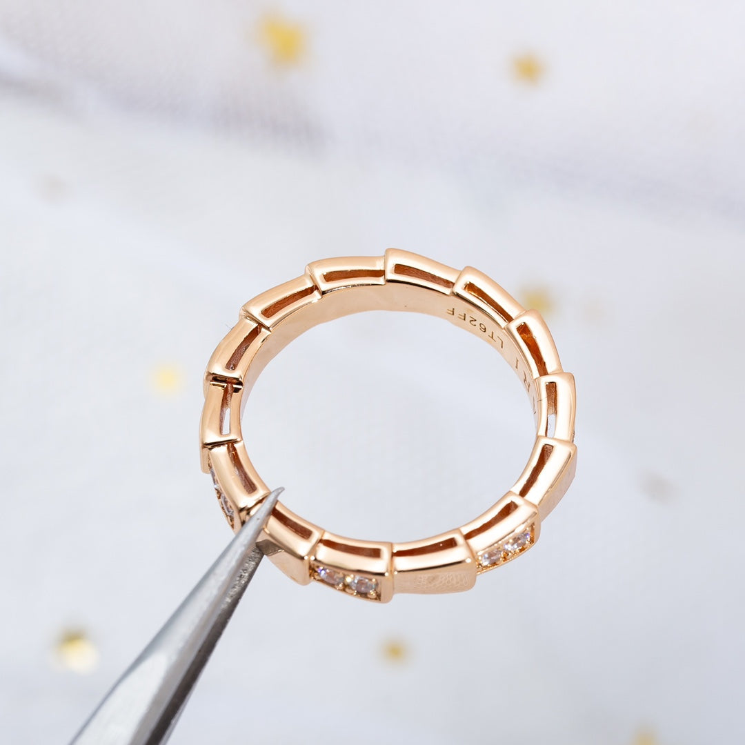 [kincade]SERPENTI RING PINK GOLD  3MM