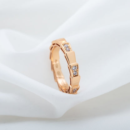 [kincade]SERPENTI RING PINK GOLD  3MM