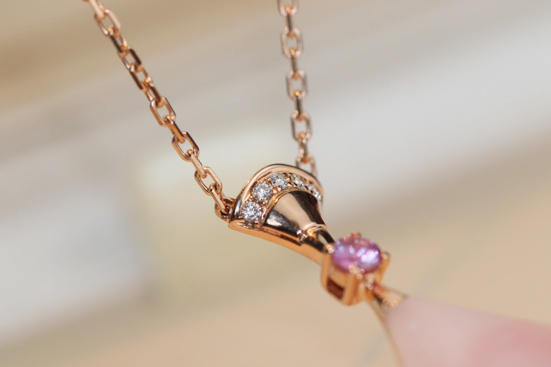 [kincade]DREAM NECKLACE PINK MOP DIAMOND