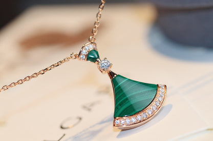 [kincade]DREAM NECKLACE MALACHITE DIAMOND