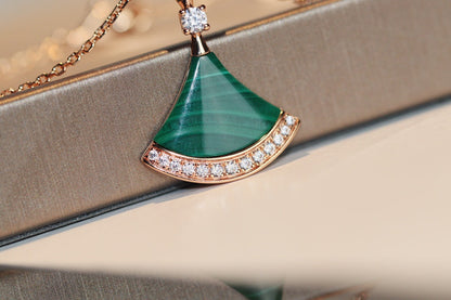 [kincade]DREAM NECKLACE MALACHITE DIAMOND