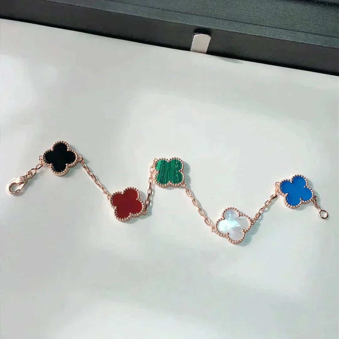 [kincade]CLOVER 5 MOTIFS MULTICOLOR  BRACELET