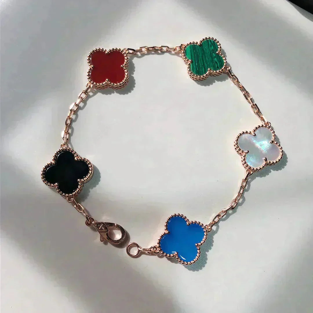 [kincade]CLOVER 5 MOTIFS MULTICOLOR  BRACELET